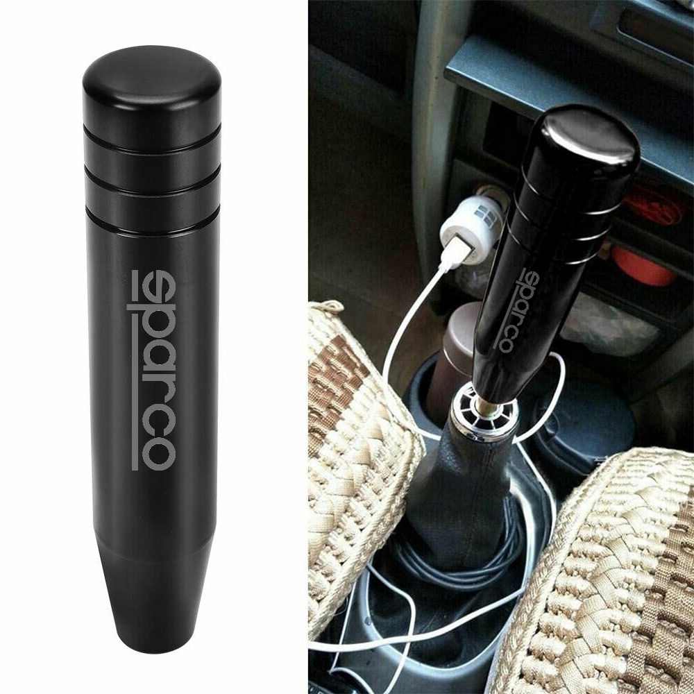 Manual Aluminum Car Gear Knob Long Stick Shifter Shift Lever For