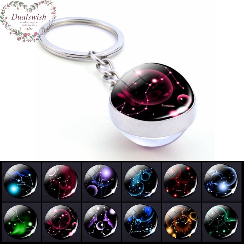 Dualswish Luminescence 12 Constellation Keychain Constellation Image ...