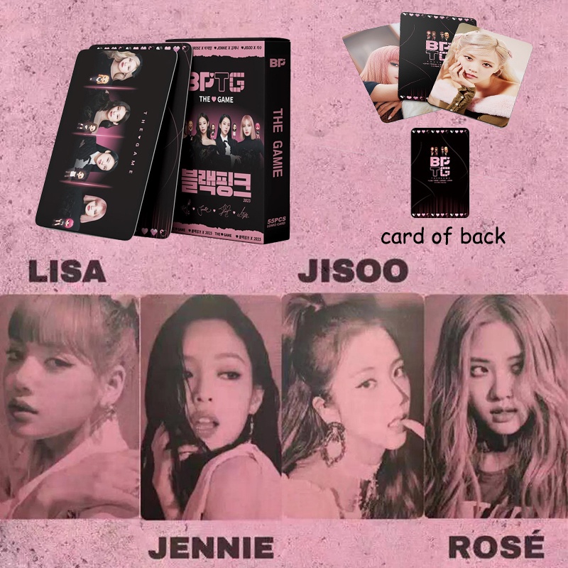 55pcsset Kpop Blackpink Bptg Photocards The Game Made By Fans Hd Lomo Card Collection Poster 