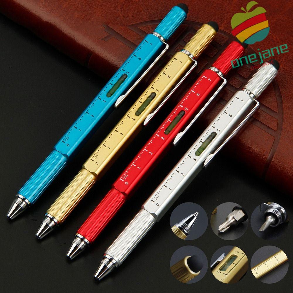 ONE-JANE Ballpoint Pen, With Measure Technical Ruler Metal Multi ...