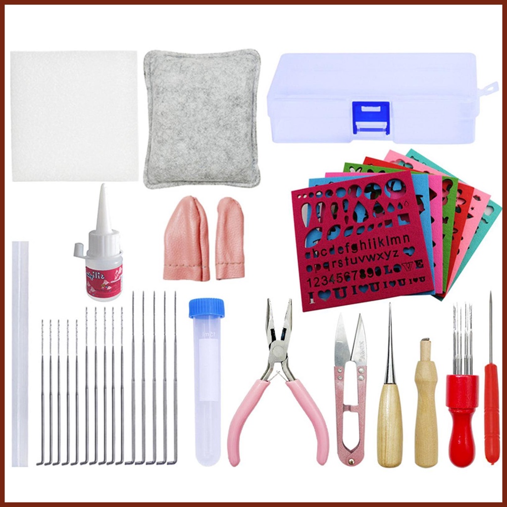 Needle Felting Kit Wool Felt Poke Tool Set DIY Craft Felting Tools