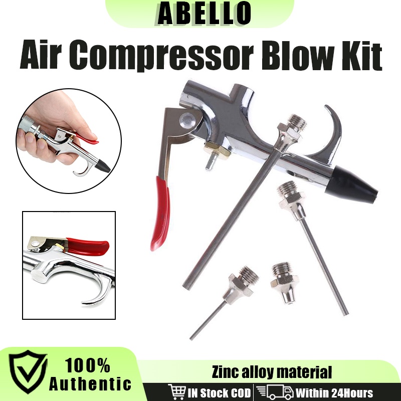 Air Compressor Blowing Kit Nozzle Inflatable Needle Gun Tools 5Pcs