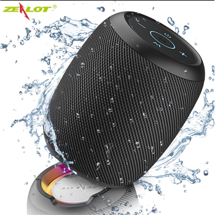 [Philippine In Stock]ZEALOT S53 TWS Bluetooth Speaker Portable Wireless  Column Waterproof HIFI Lossless Sound Quality Stereo Subwoofer Loudspeaker