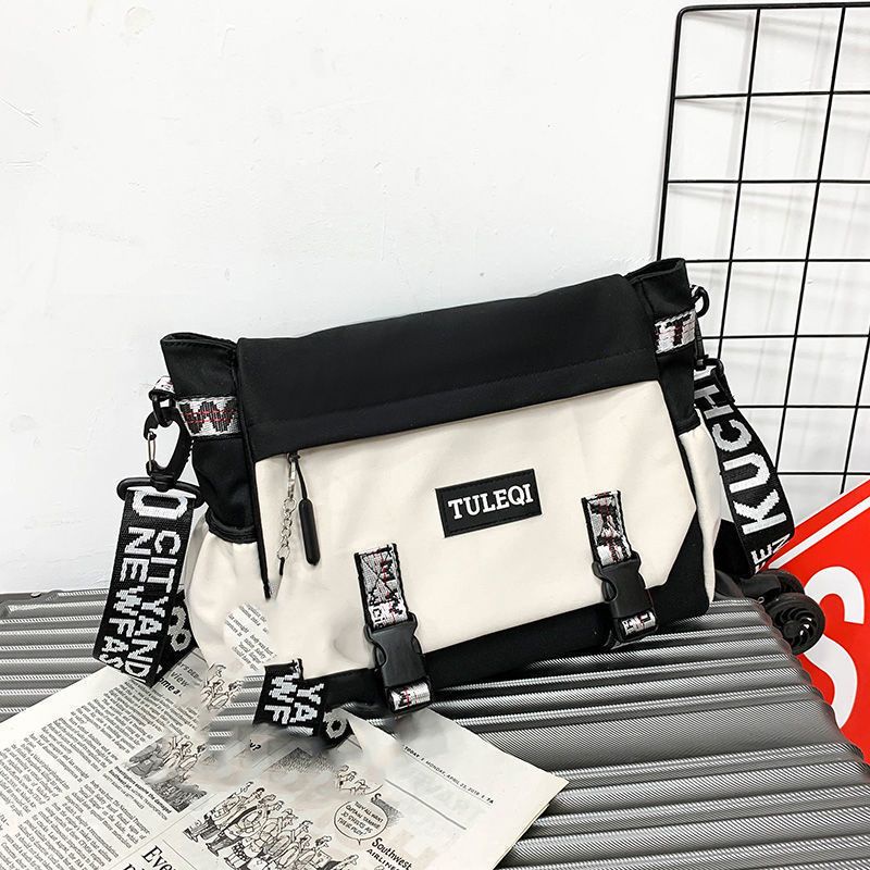 Men s Japanese Fashion Brand Large Capacity Shoulder Bag Women s Leisure Student Canvas Bag Crossbody Tooling Messenger Bag Shopee Philippines