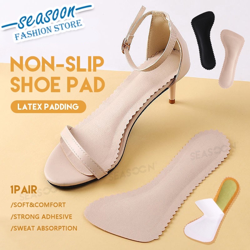 2PCS self-adhesive Sandals Insoles Sweat-absorbent High-heel Shoes Non-slip  Stickers Soft shoe Pads