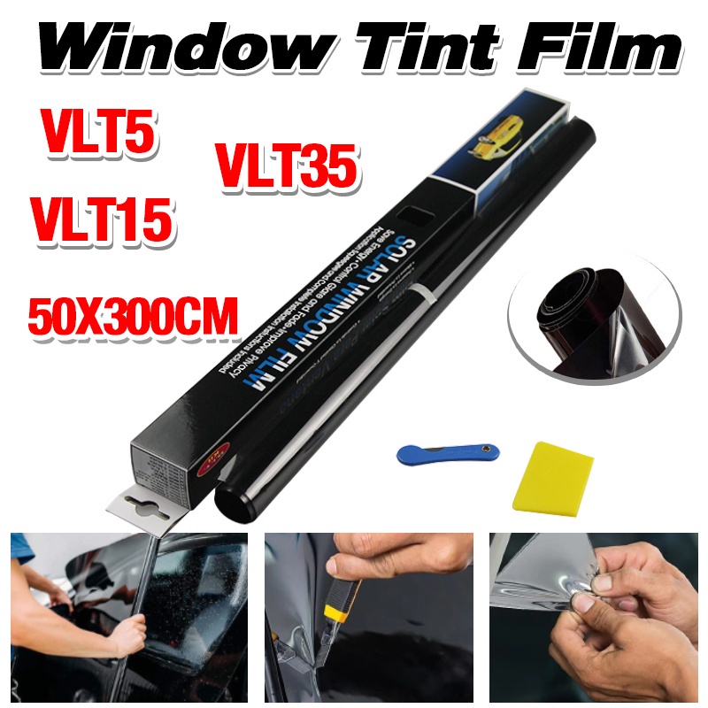 50cm*300cm Car Roof Glass Window Color Film 1 50 Roll Glass Tinted