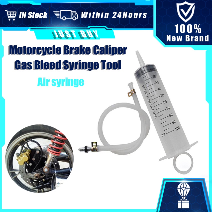 100mL Motorcycle Bleed Kit Universal Disc Brake Caliper Gas Bleed