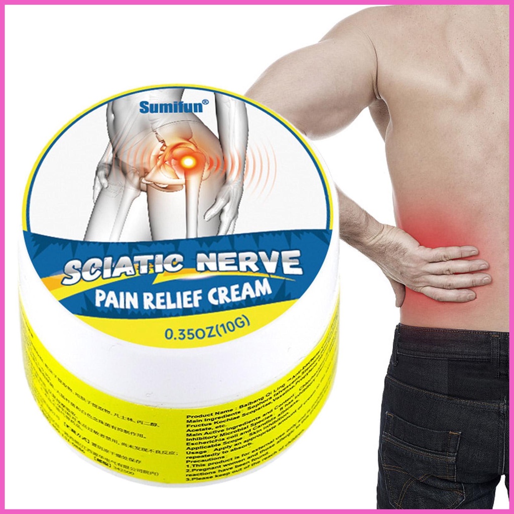 Sciatica Treatment Cream 10g Hipbone Pain Relief Neuralgia Ointment Leg