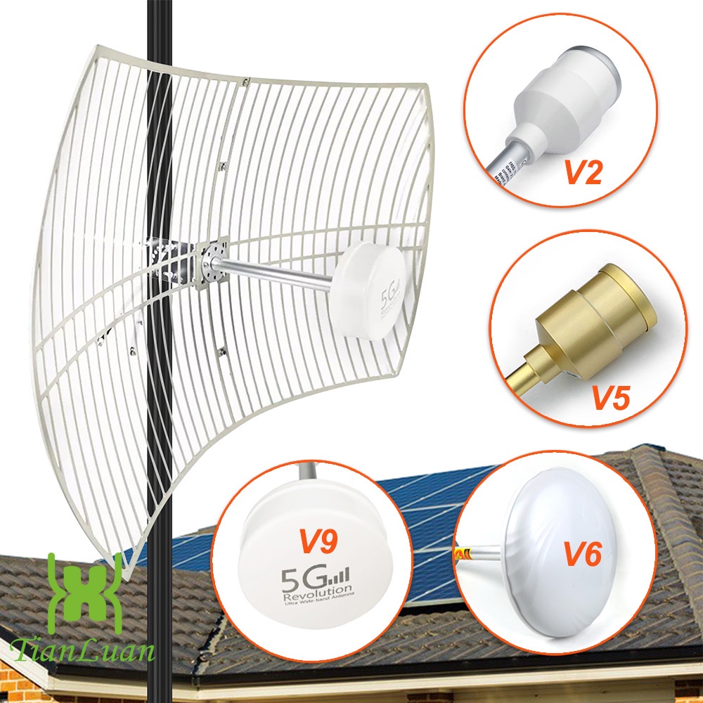 Version 2/5/6/9 Mimo Parabolic Antenna 2G 3G 4G LTE 5G Dual ...