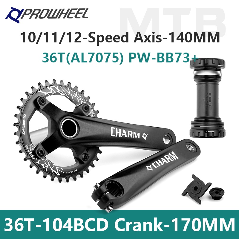 thumbnail interactive-video image 1 of Vintage Lowrider Crank Package – 4" Crank, 36t Sprocket, 68mm BSA Bottom Bracket Set (11 Pieces) 1 of 5