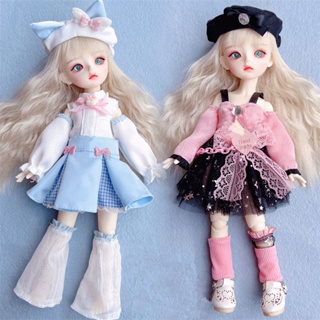 5pcs Doll Head With Long Hait For 30 CM Doll Fit For 1/6 Doll Accessories  Best DIY Gift For Girls' Doll
