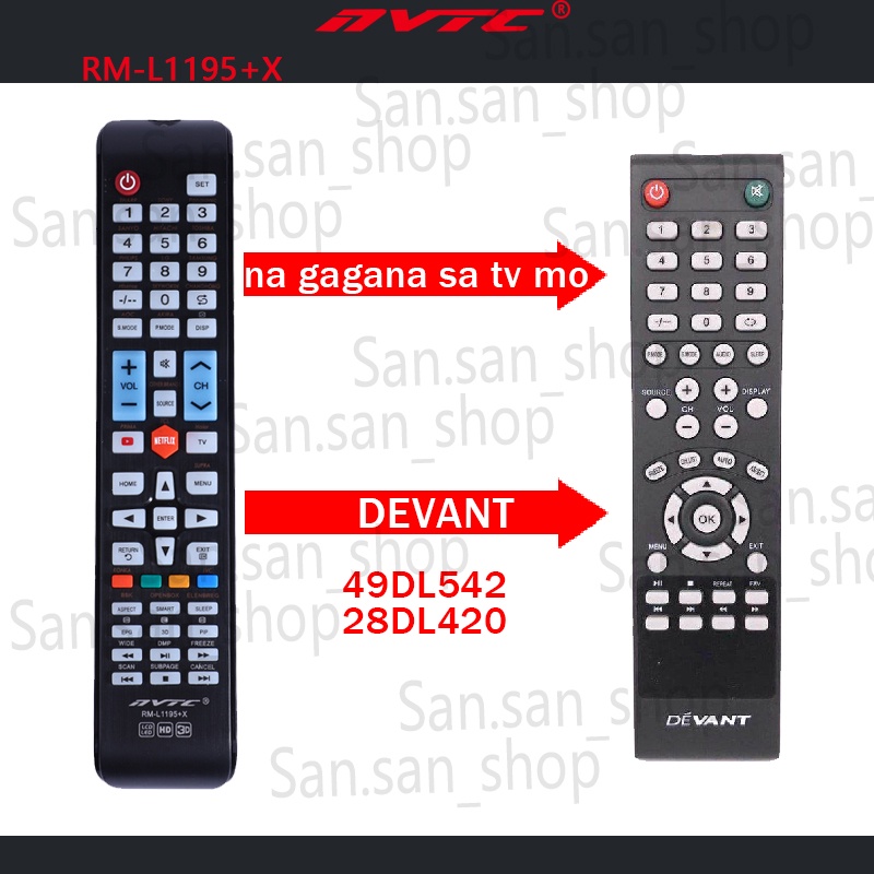 Universal Remote Control for devant led tv remote,100 na gagana sa tv