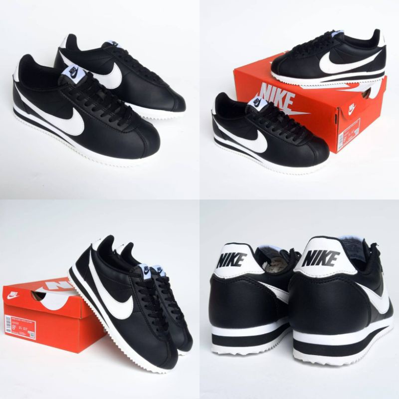 Cortez shoes best sale black and white