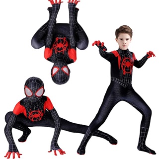 Marvel Spider-Man: Across The Spider-Verse Miles Morales Jumpsuit Zentai  Cosplay Costume