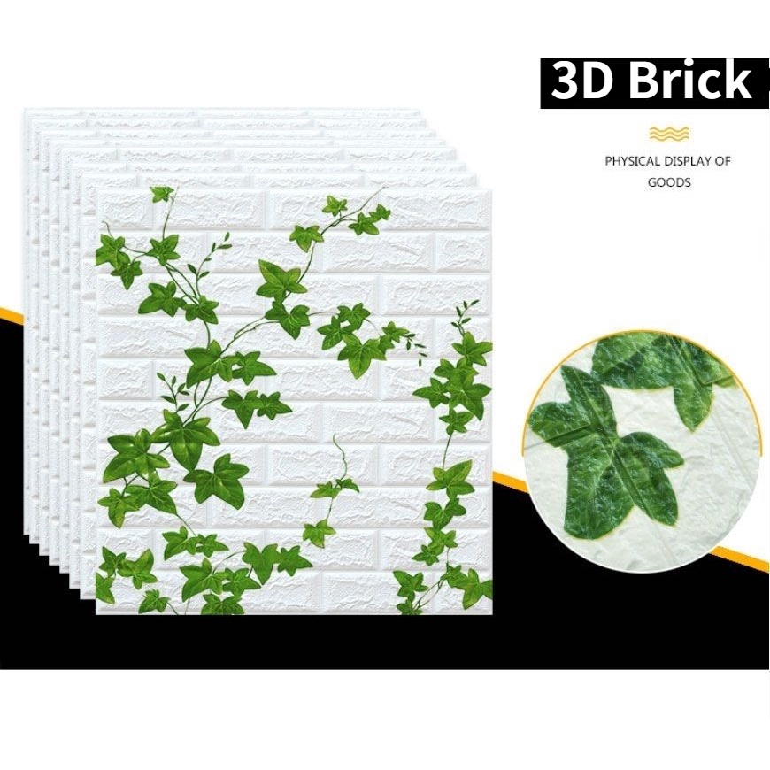 Foam Wallpaper Big Size Wall Stickers Adhesive Wall Paper 3D Retro Self