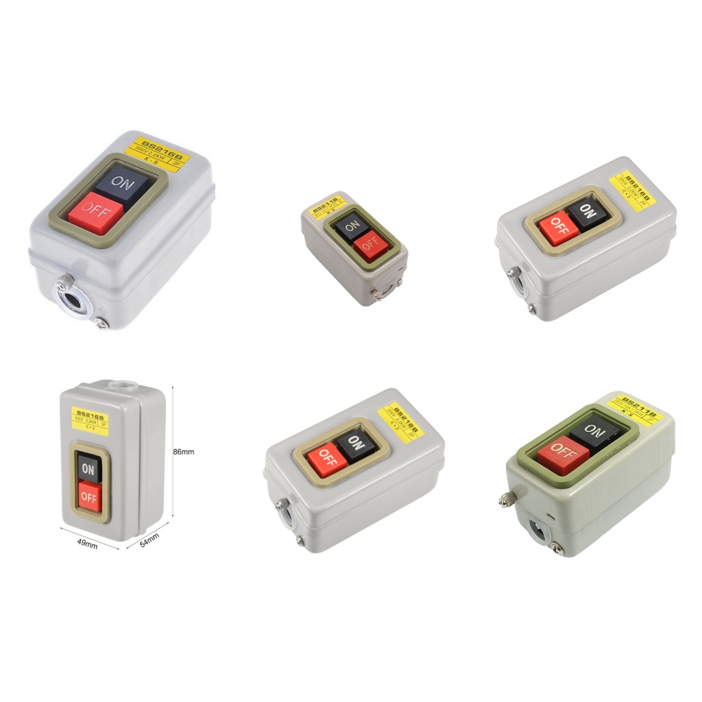 Electric Motor Push Button Switch ( BS211B 10A/ BS216B 15A 500V 2.2KW