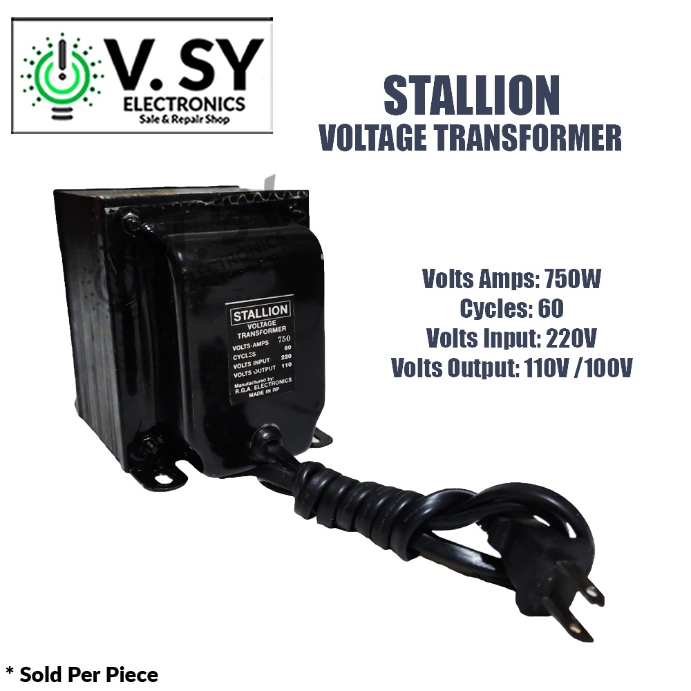 Stallion 220V AC to 110V/100V AC 750W Stepdown Transformer 220VAC to