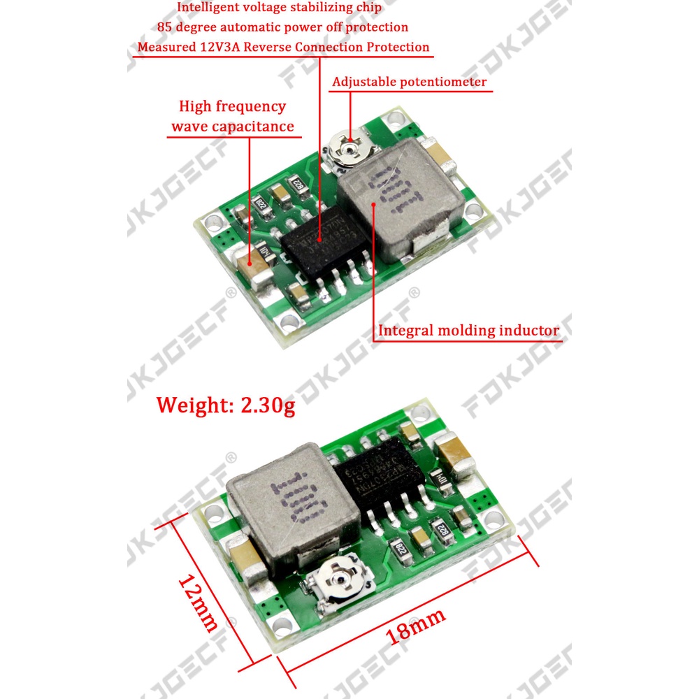 10PCS Mini360 RC Airplane Module Mini 360 DC Buck Converter 2A Step ...