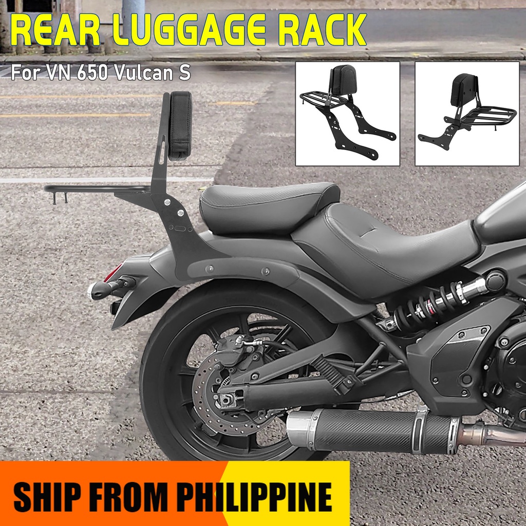 Motorcycle Luggage Rack Sissy Bar Driver Backrest