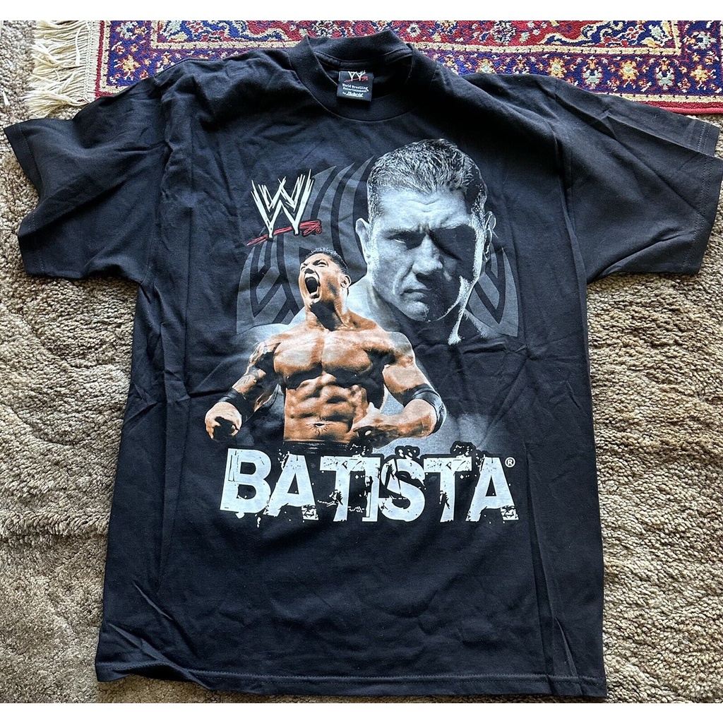 Men's round neck T-shirt Vintage 2007 Batista Shirt Size Large Wwe ...