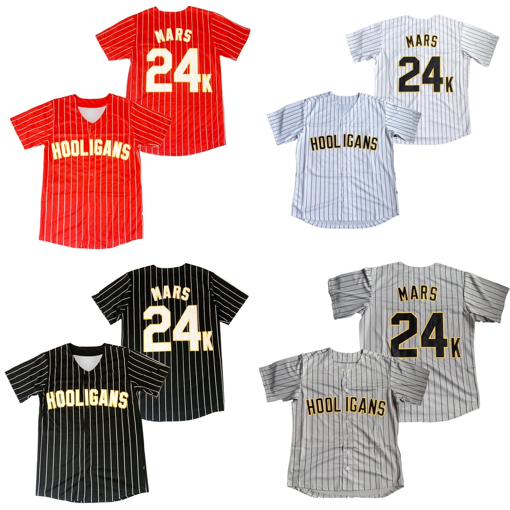 BRUNO MARS HOOLIGANS 24K BASEBALL JERSEY | Shopee Philippines