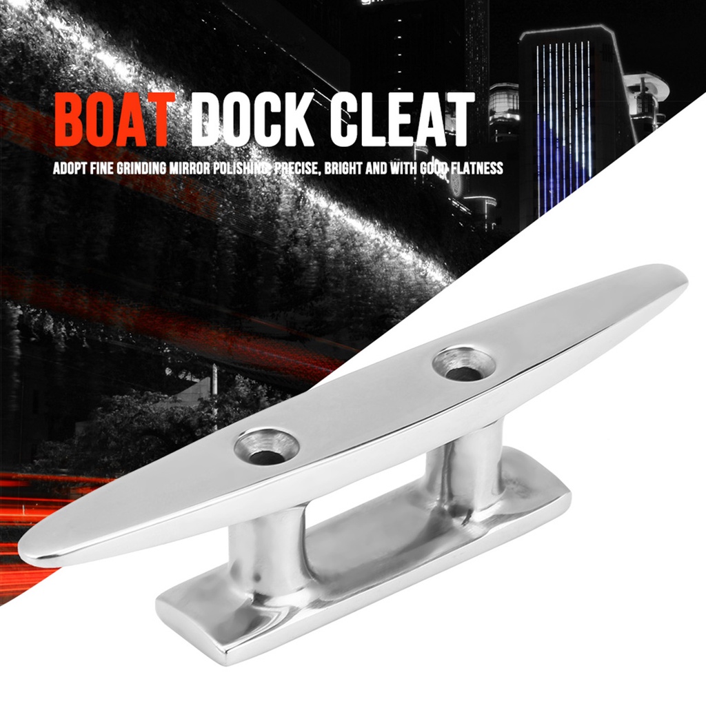 TOY4 Inch Stainless Steel Boat Mooring Dock Deck Rope Cleat For Marine ...
