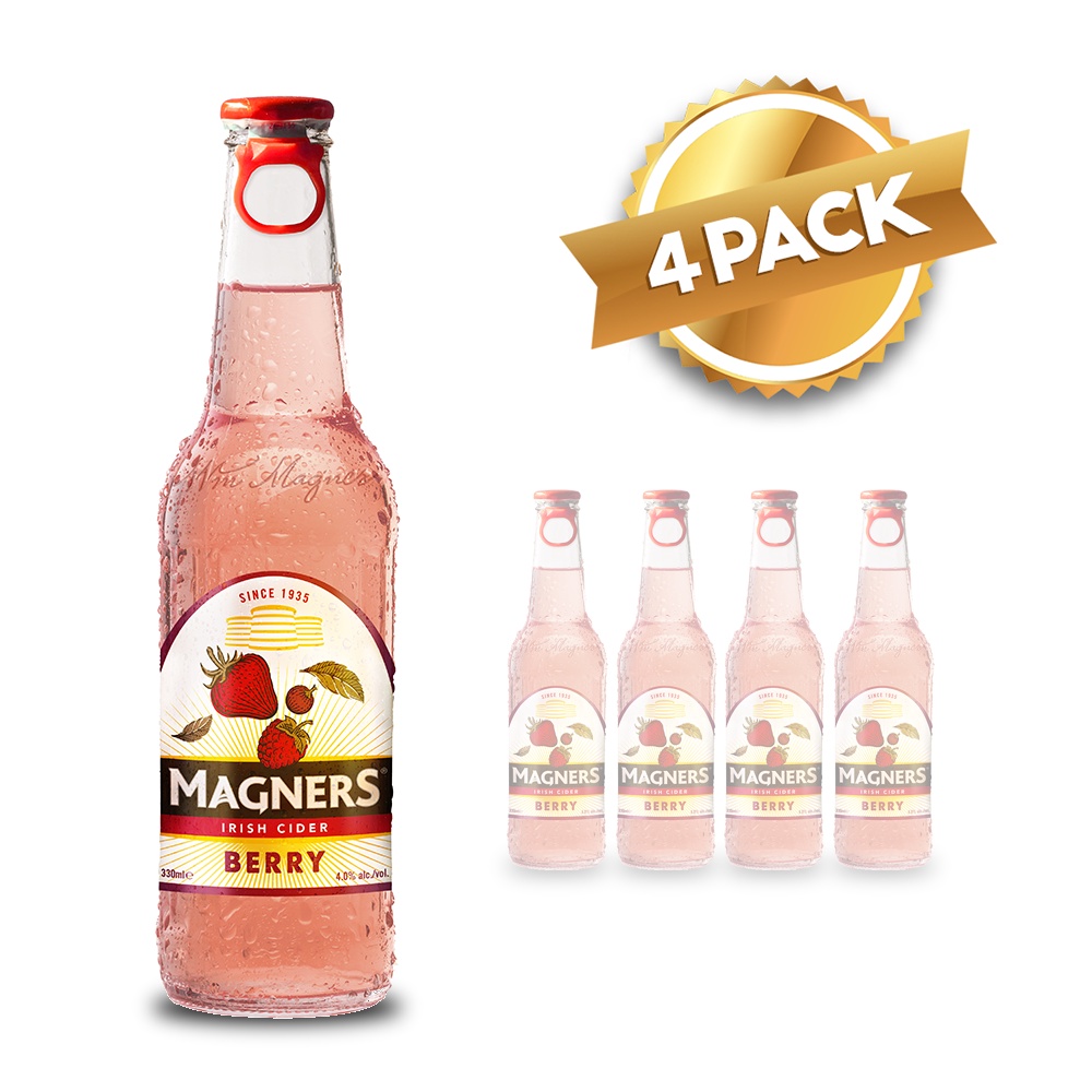 Magners Original Irish Cider Beer Berry 330ml (4 bottles) Shopee