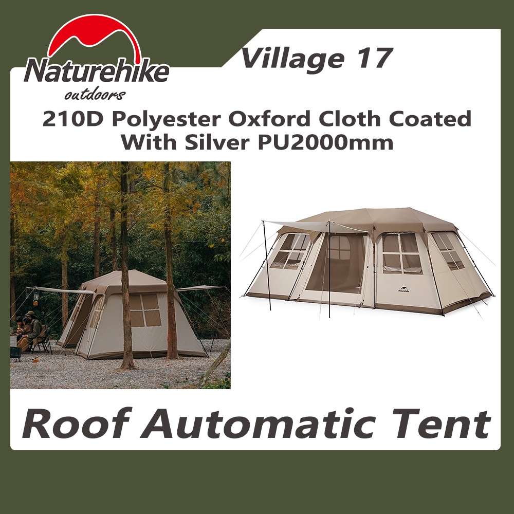 Naturehike Village 17 Luxury Camping Tent 68 Person Large Space