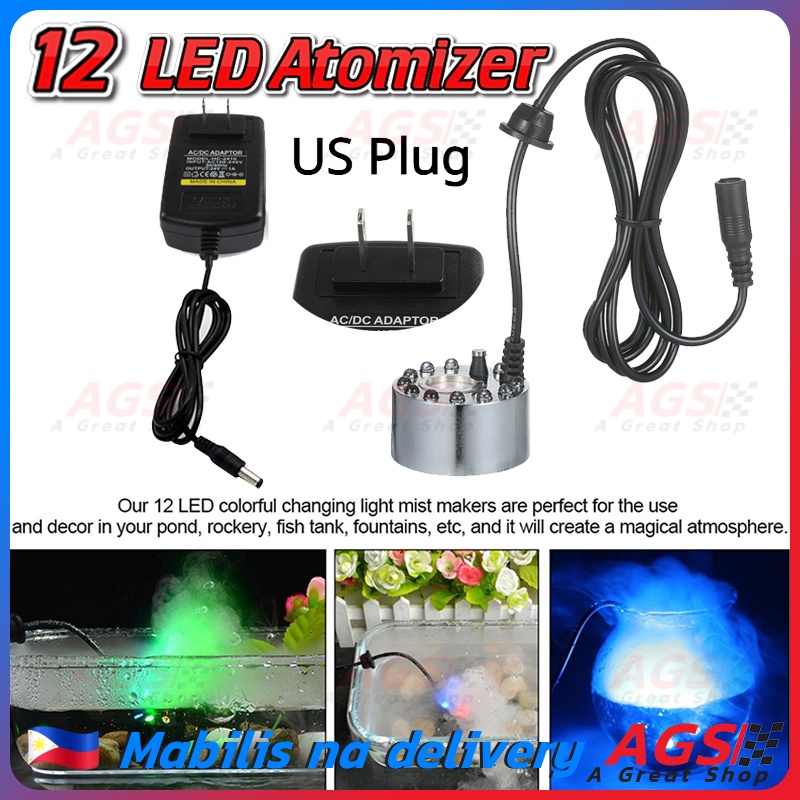 New Ultrasonic Mist Maker Fogger Water Fountain Pond Atomizer Air