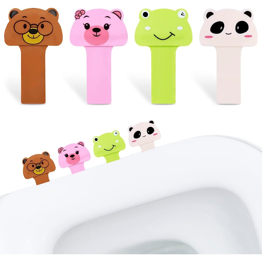 4Pcs Toilet Seat Lifter Tool Toilet Lid Lifter SelfAdhesive Handle