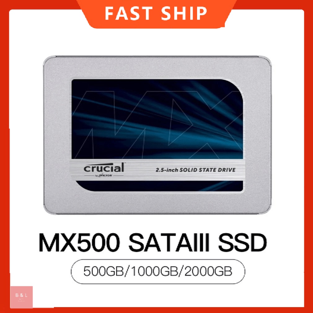2T CRUCIAL MX500 500GB 1TB 2TB SATA SSD 2.5 Inch Internal Shopee