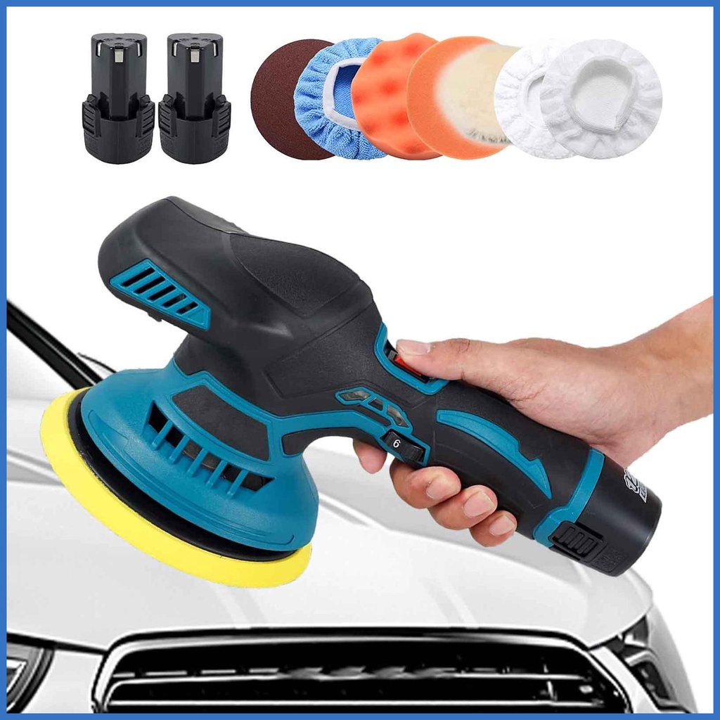 Car Buffer Polisher Kit 12V Electric Polishing Machine with Ventilation ...