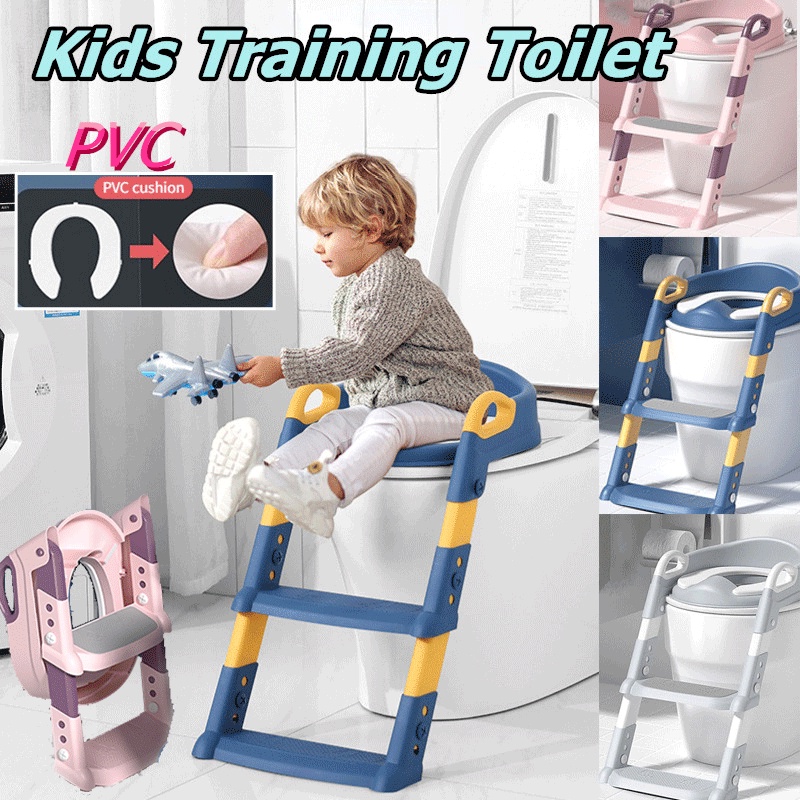 【COD】Kids Training Toilet with Ladder Adjustable Baby Toilet Seat Child ...