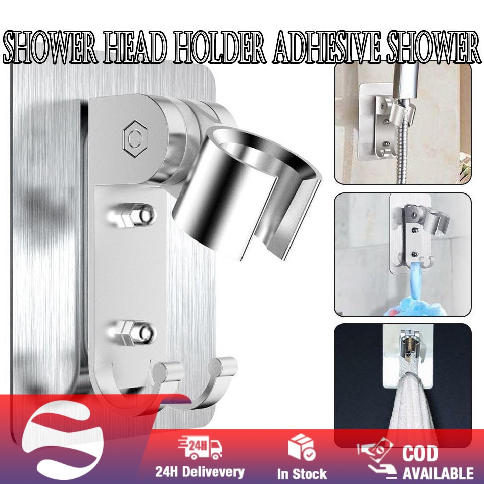 Adjustable Shower Head Holder Adhesive Shower Mounting Brackets