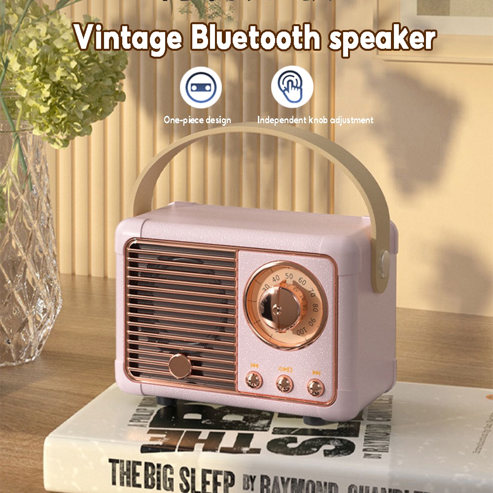 Retro Bluetooth Speaker Mini Portable Subwoofer Creative Sound Outdoor ...