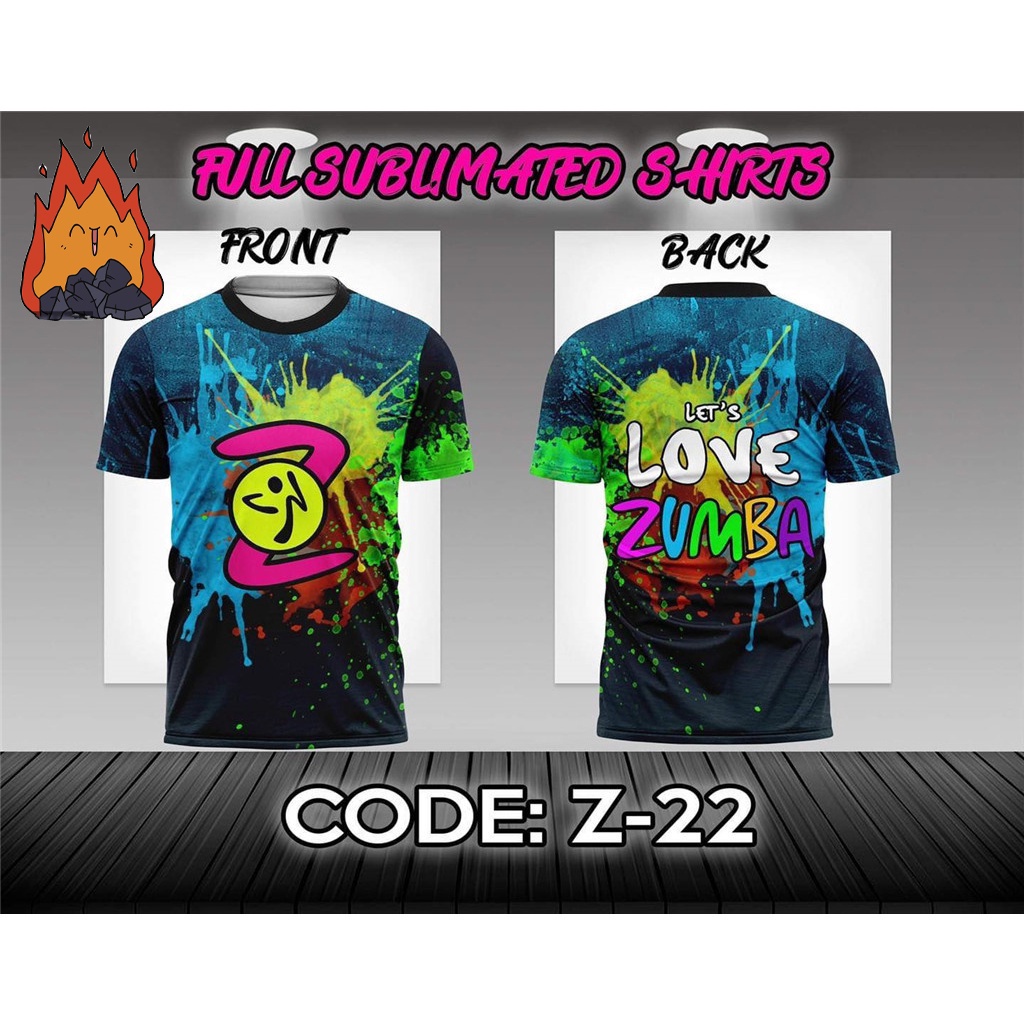 Zumba Tie Dye T Shirt Women Men's Plus Size Colorful Dryfit Loose Fit Unisex Drift Jersey Full ...