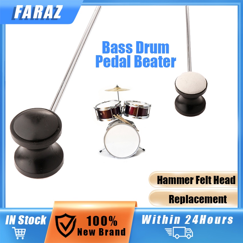 Drum Parts Replacement Bass Kick Drum Pedal Beater Hammer with Felt
