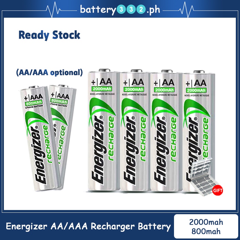 12v Energizer Aa 2000mah And Aaa 800mah Hi Mh Rechargeable Battery Is Optional Shopee Philippines 8972