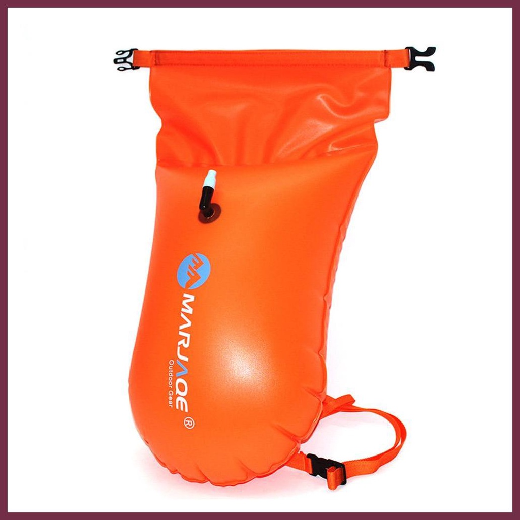 Swimming Buoy Open Water Swim Buoy with Storage Compartment Inflatable ...