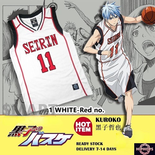 New 2023 Kuroko No Basket Jersey No.11 Kuroko Seirin Jersey Free