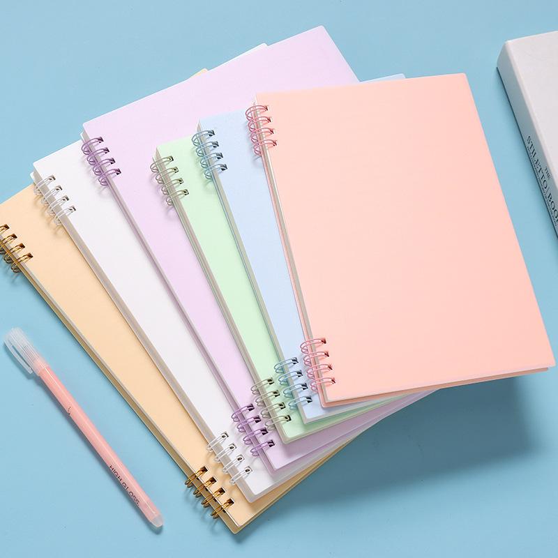 B5/A5/A7 Simple style inspired Line Loose Leaf Binder Spring Notebook ...