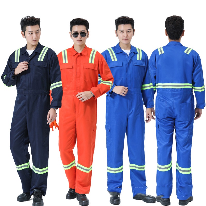 Safety Work Coverall with Reflector Premium Quality Coverall Mechanical