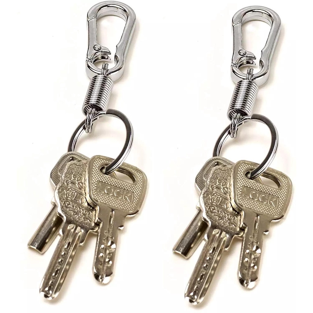 Spring Keychain Climbing Hook Car Keychain Strong Carabiner Shape ...