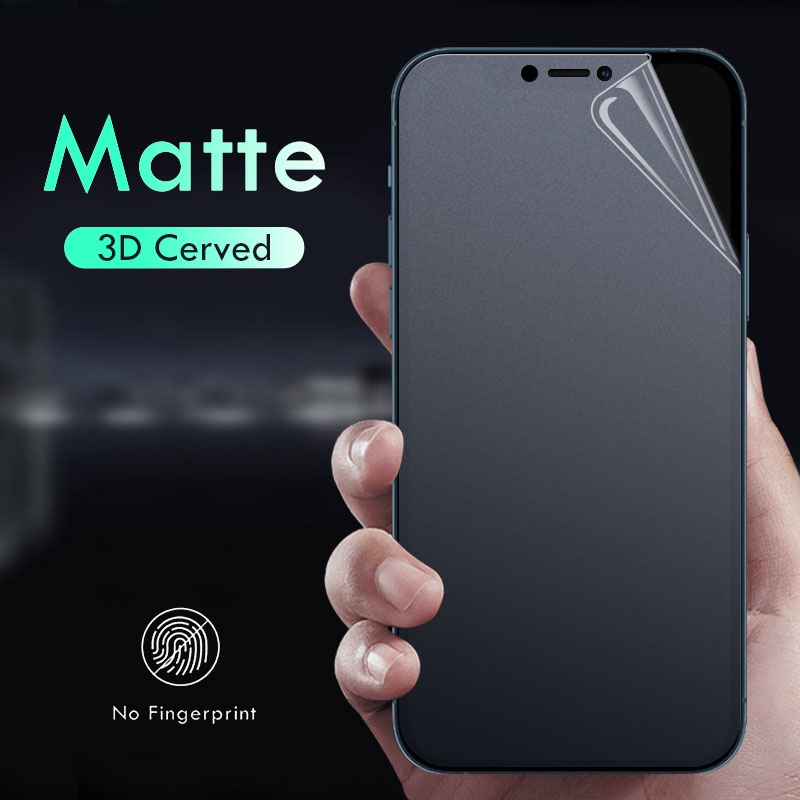 Full Cover Soft Matte Hydrogel Film Screen Protector For iPhone 16 Pro Max  15 14 13 12 11 Pro Max 12 13 Mini X XR XS Max 16 Plus SE 2020