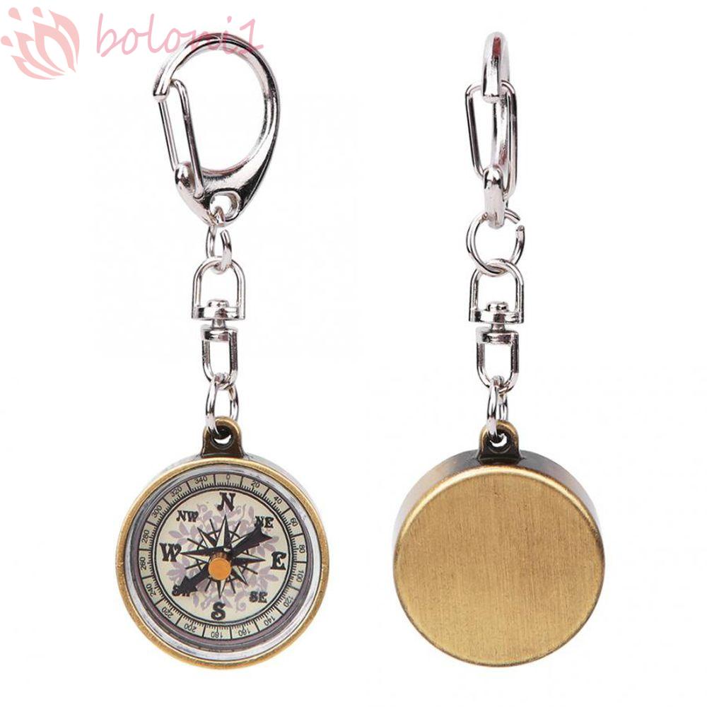 Vintage compass keychain top