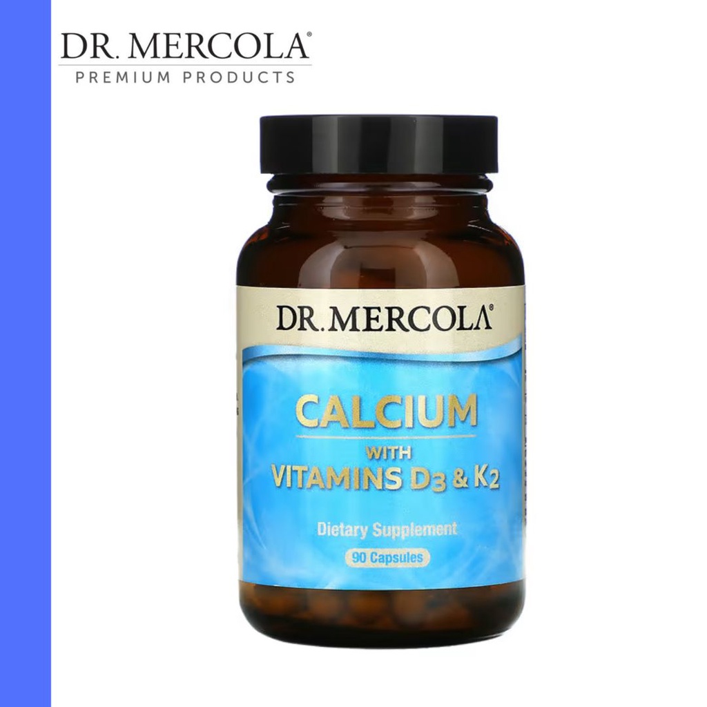 Dr. Mercola Dr. Mercola, Calcium with Vitamins D3 & K2, 90 Capsules