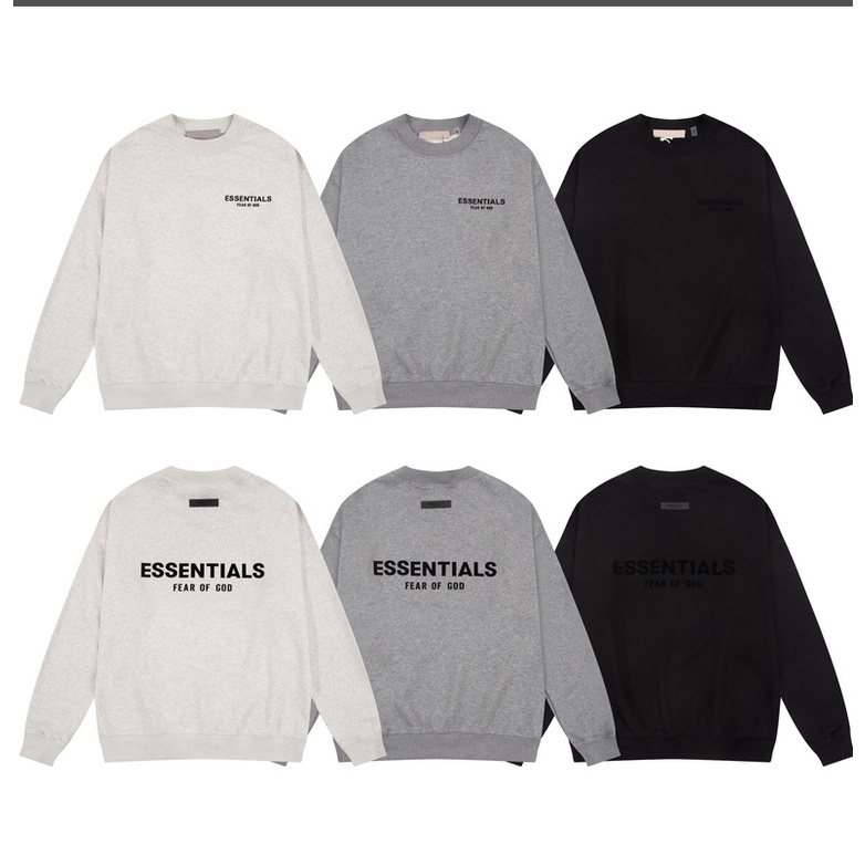 High Street Plus size Ess new loose double thread back letter flocking ...