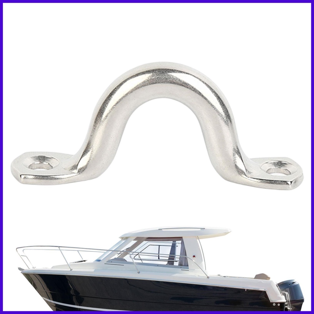RV Door Handle Marine Stainless Steel Handle Handrail Smooth Bowshape