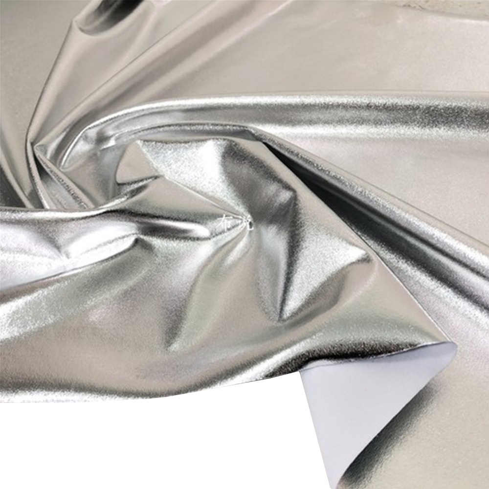 59in Width Shiny Surface Spandex Fabric Four-sided Stretch Bronzing ...