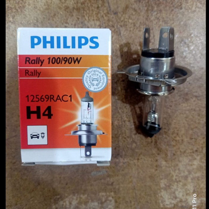 Automotive Spare Parts- Philips H4 Light Bulb - 12 Volt 100/90 Watt ...